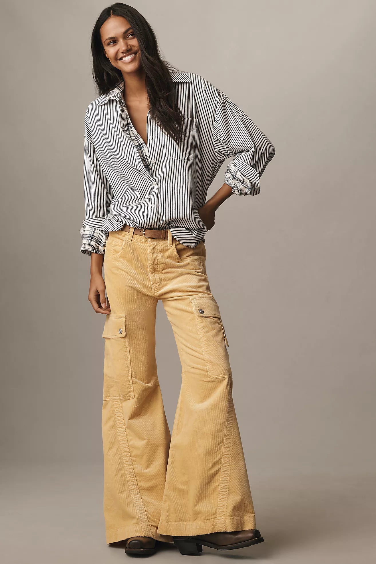 Pilcro Plush Corduroy Cargo Pants
