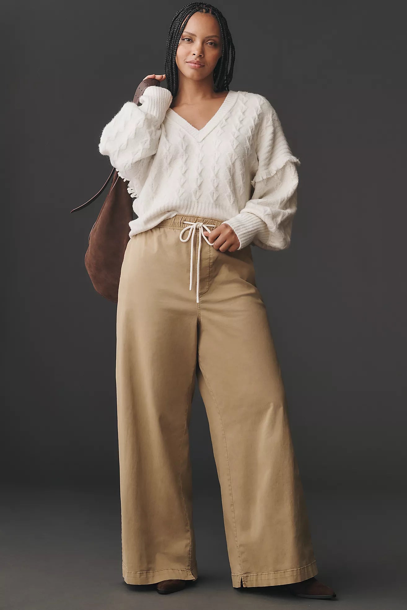 Pilcro Tie-Waist Pull-On Pants