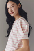 Load image into Gallery viewer, English Factory Puff-Sleeve Striped Top
