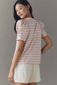 Load image into Gallery viewer, English Factory Puff-Sleeve Striped Top
