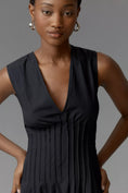 Load image into Gallery viewer, The Hailey Sleeveless V-Neck Pleated Midi Dress
