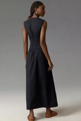 Load image into Gallery viewer, The Hailey Sleeveless V-Neck Pleated Midi Dress
