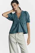 Load image into Gallery viewer, By Anthropologie Sleeveless V-Neck Babydoll Top
