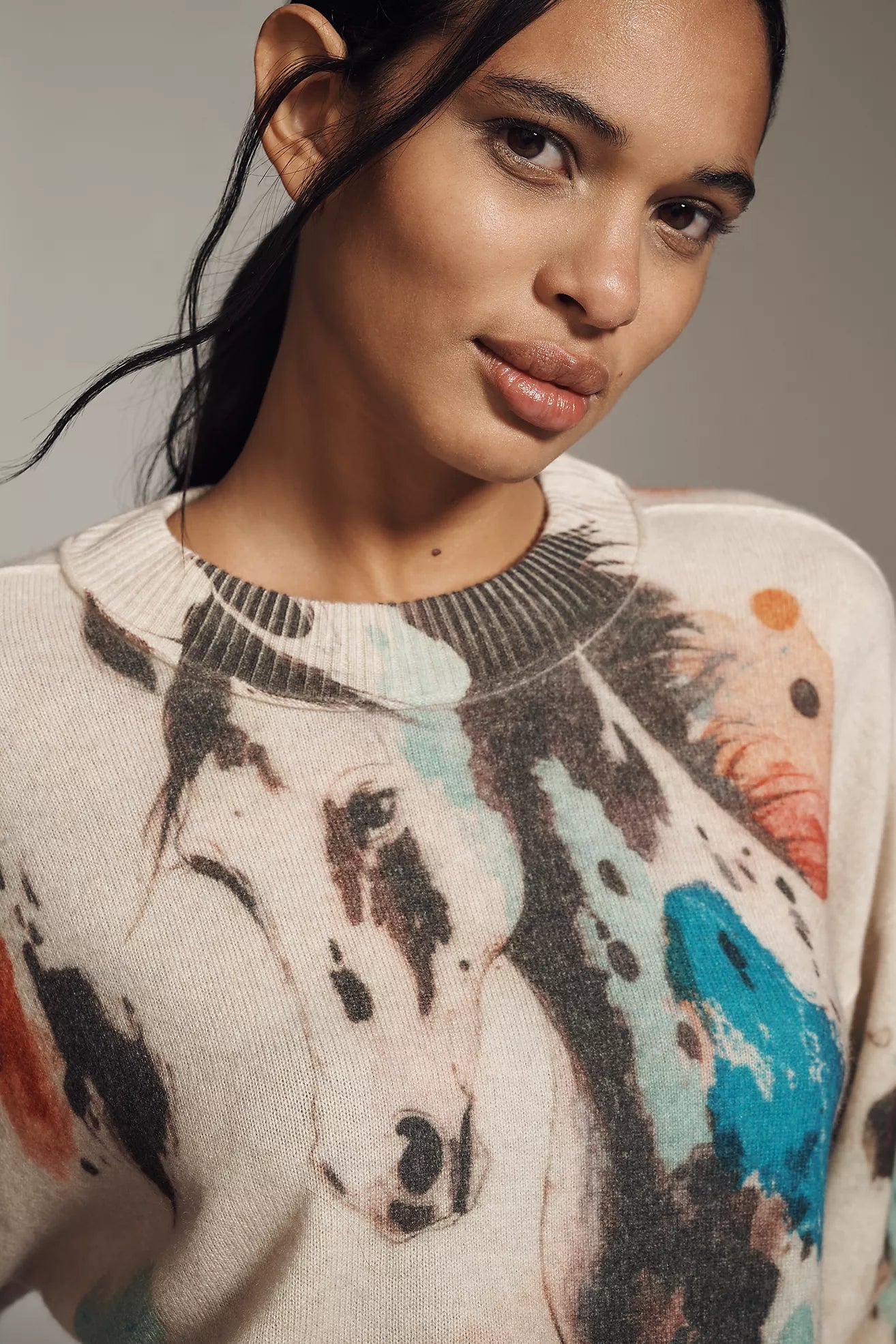 The Goldie Cashmere Long-Sleeve Crew-Neck Sweater