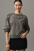 Load image into Gallery viewer, Pilcro Embellished Graphic Sweatshirt
