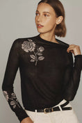 Load image into Gallery viewer, Maeve Sheer Floral Sweater
