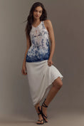 Load image into Gallery viewer, Ranna Gill Sleeveless Pleated Lace Blouse
