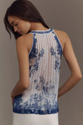 Load image into Gallery viewer, Ranna Gill Sleeveless Pleated Lace Blouse
