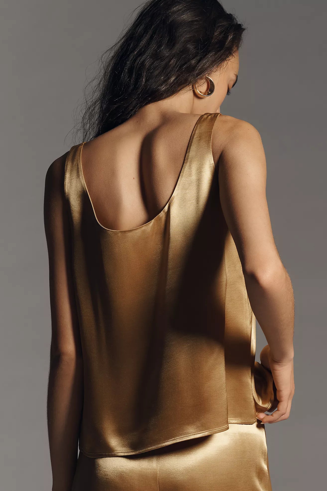 Mare Mare Square-Neck Silky Blouse