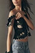 Load image into Gallery viewer, Maeve Waisted Scallop Blouse
