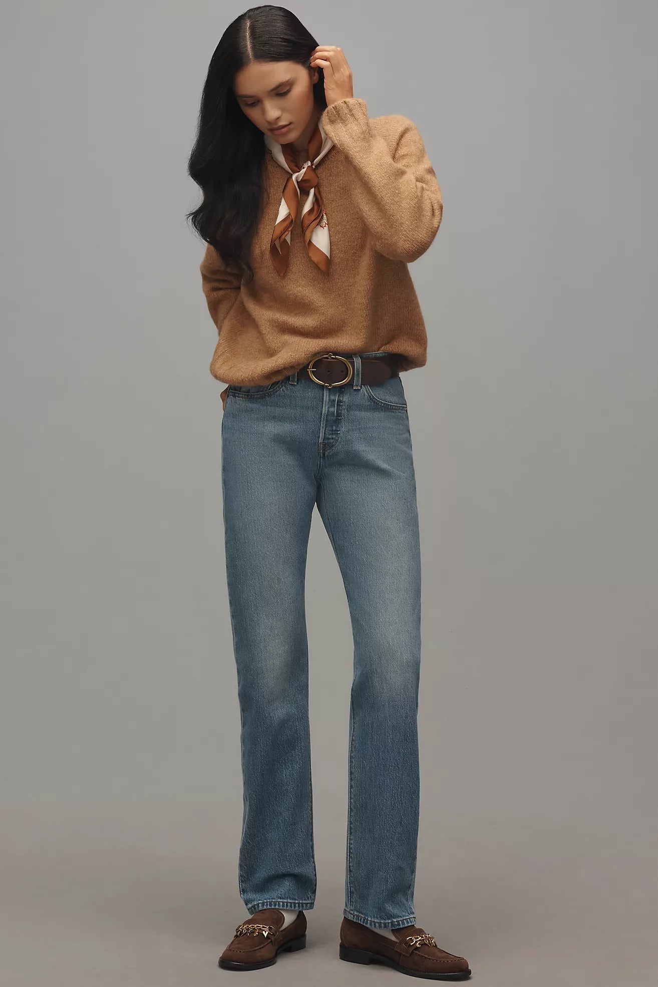 Levi's 501 Curve High-Rise Straight-Leg Jeans