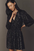 Load image into Gallery viewer, PAIGE Gianetta V-Neck Sequin Mini Dress
