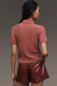 Load image into Gallery viewer, Pilcro Short-Sleeve Polo Cashmere Sweater
