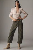 Load image into Gallery viewer, By Anthropologie Ruched-Sleeve Smocked Blouse
