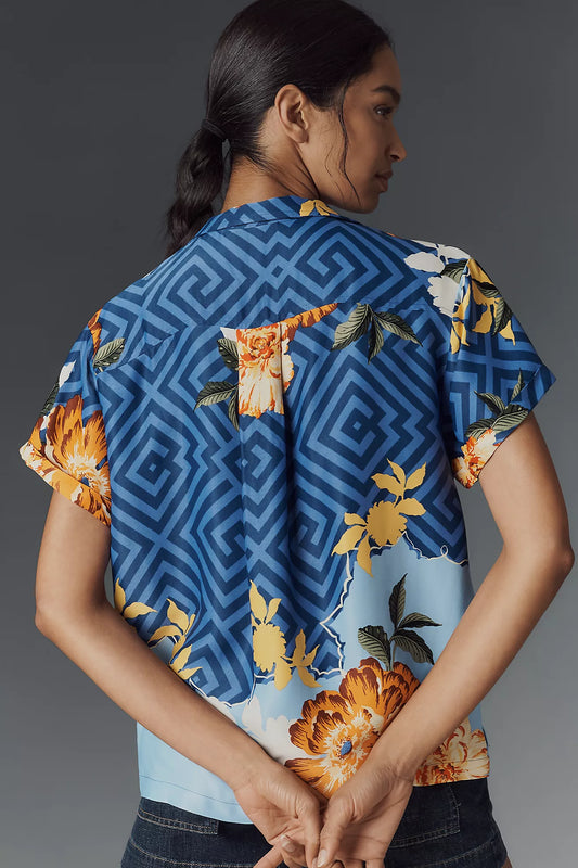 The Brenna Short-Sleeve Buttondown Shirt