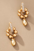 Load image into Gallery viewer, Pavé Metal Charm Huggie Hoop Earrings
