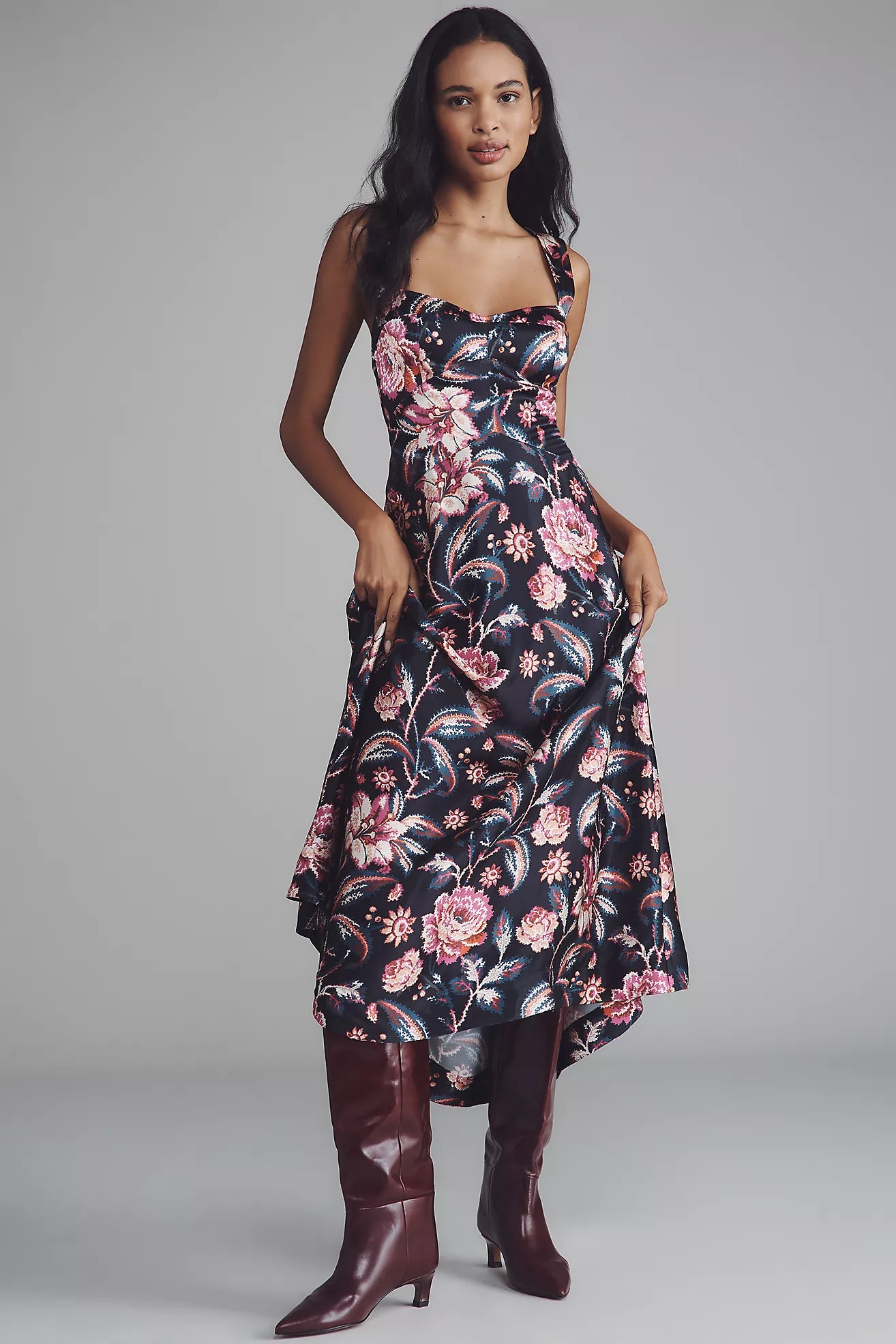The Jocelyn Sleeveless Slip Midi Dress by Maeve
