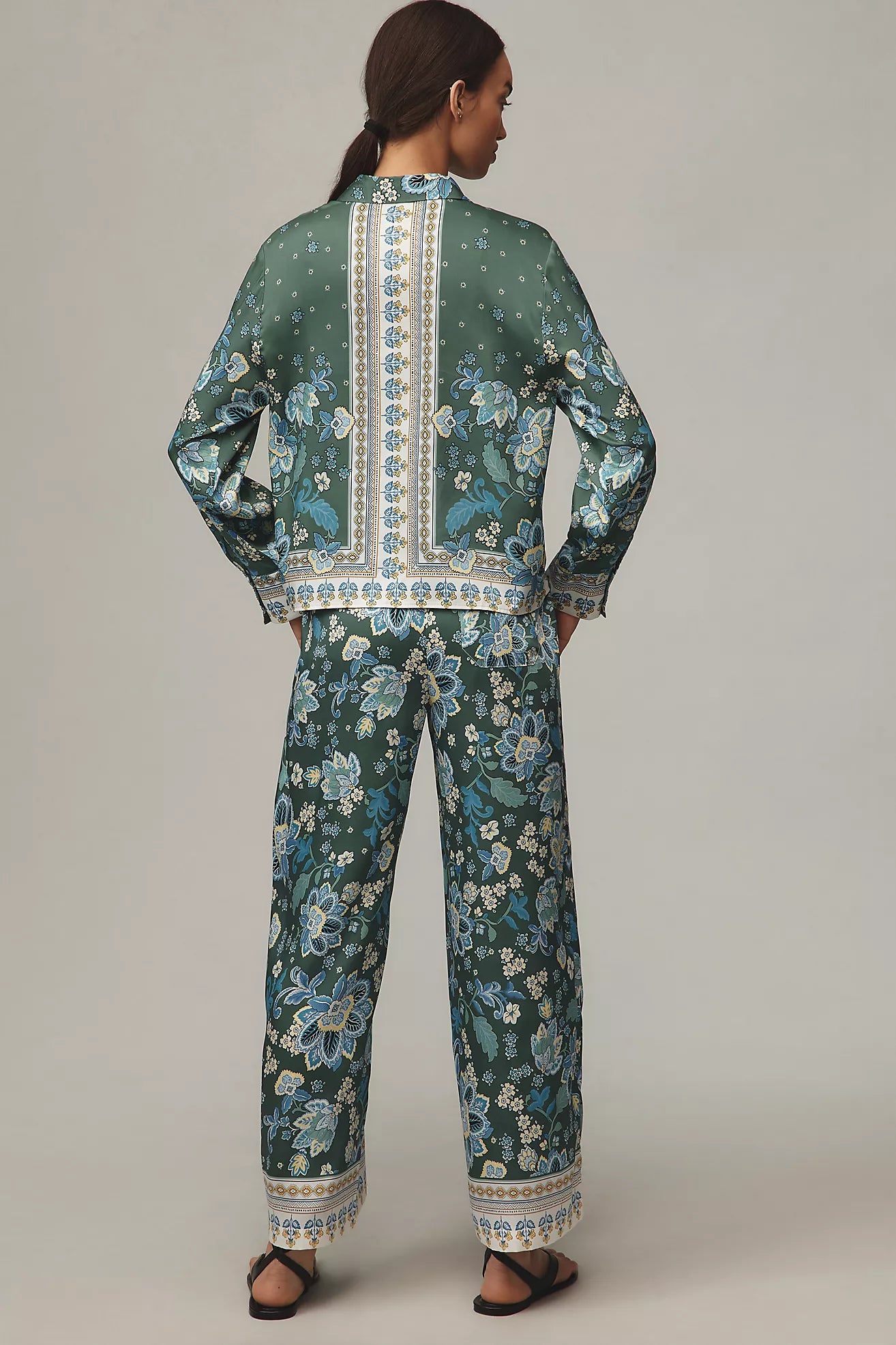 Maeve Printed Pull-On Pants