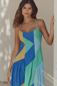 Load image into Gallery viewer, Celandine Sleeveless Drop-Waist Midi Dress
