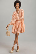 Load image into Gallery viewer, By Anthropologie Long-Sleeve Zip-Front Mini Dress
