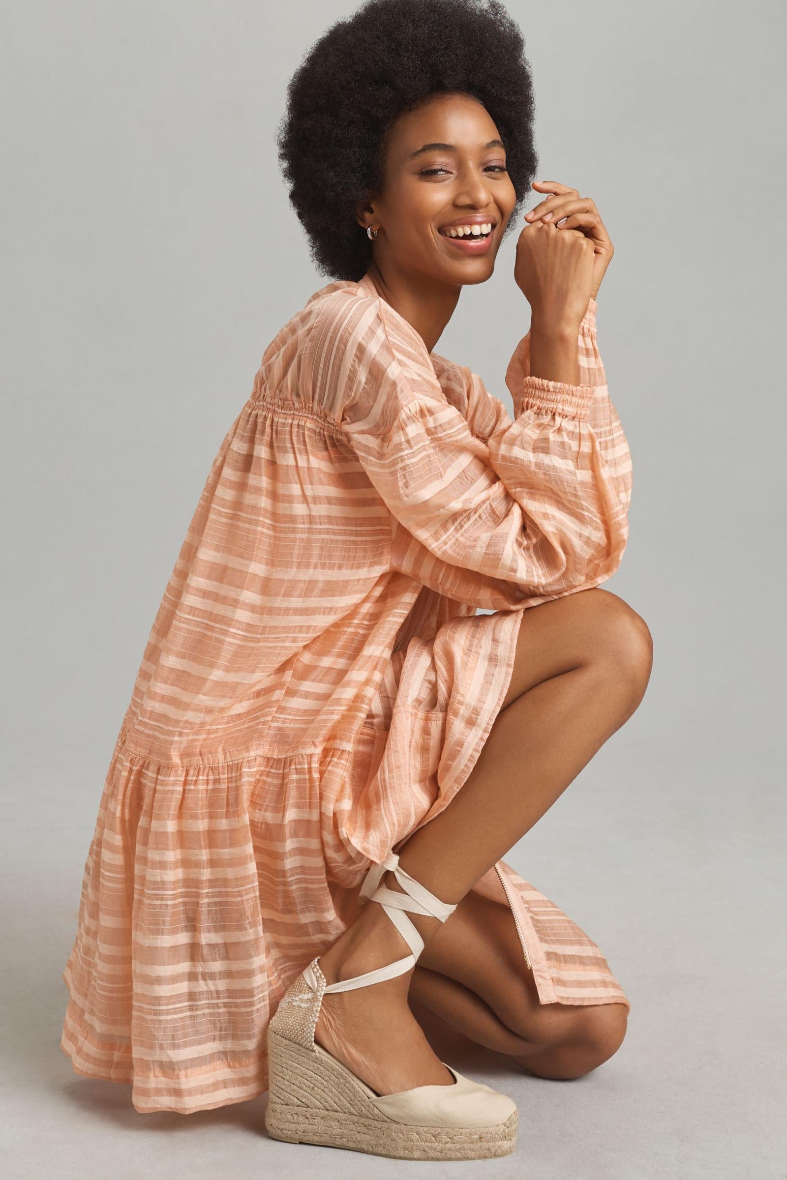 By Anthropologie Long-Sleeve Zip-Front Mini Dress By Anthropologie Long-Sleeve Zip-Front Mini Dress
