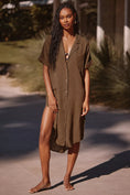 Load image into Gallery viewer, The Lucia Sheer Midi Dress by Anthropologie: Linen Edition
