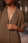 Load image into Gallery viewer, The Lucia Sheer Midi Dress by Anthropologie: Linen Edition
