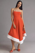 Load image into Gallery viewer, Maeve Colorblock A-Line Midi Dress
