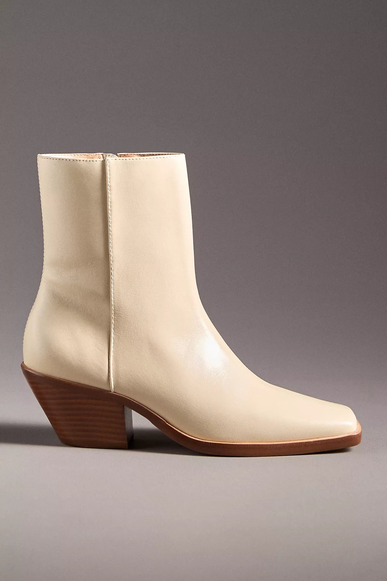 Square-Toe Ankle Boots