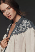 Load image into Gallery viewer, Pilcro Puff-Sleeve Buttondown Blouse
