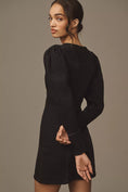 Load image into Gallery viewer, Pilcro Puff-Sleeve Denim Mini Dress
