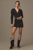 Load image into Gallery viewer, Pilcro Puff-Sleeve Denim Mini Dress
