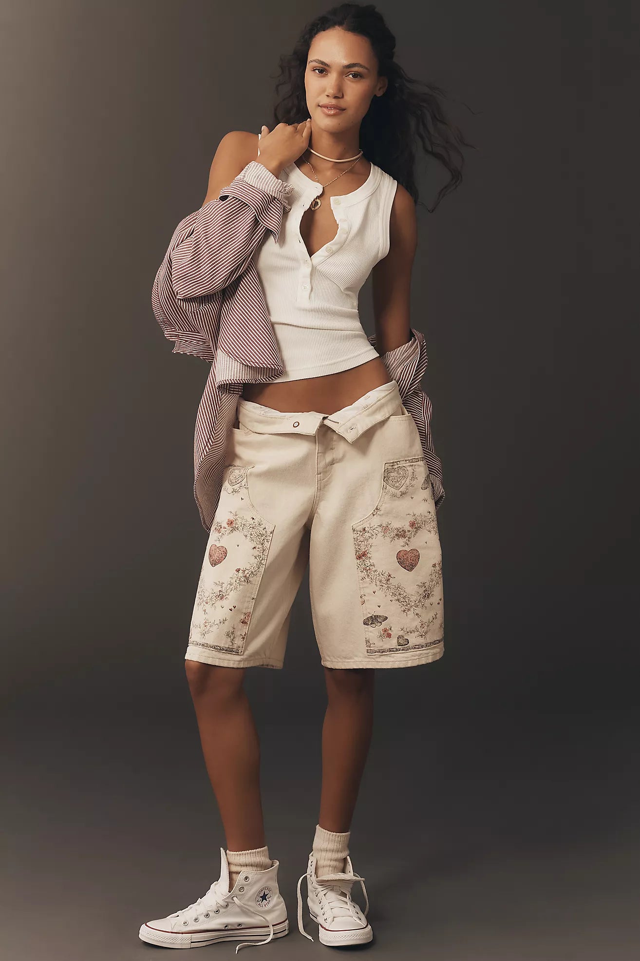 Pilcro Classic Bermuda Love Long Shorts
