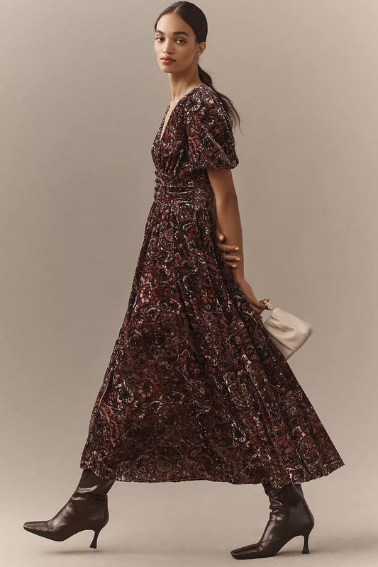 The Katerina Button-Front Dress: Velvet Edition