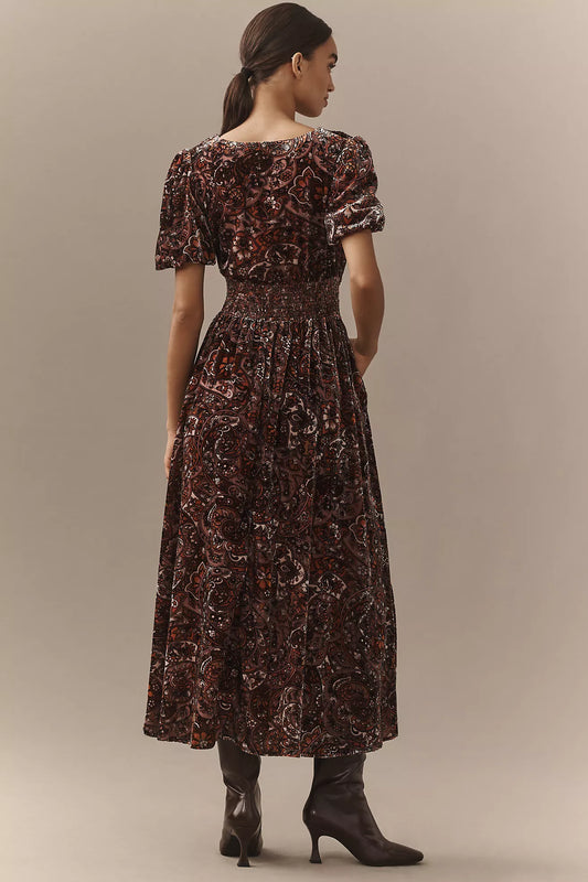 The Katerina Button-Front Dress: Velvet Edition