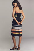 Load image into Gallery viewer, By Anthropologie Strapless Poplin Midi Dress
