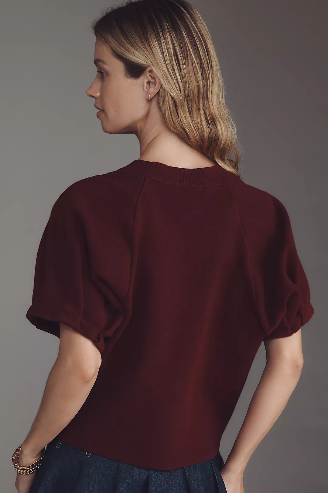 By Anthropologie Crew-Neck Sweater Tee