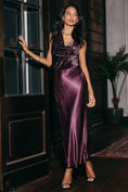 Load image into Gallery viewer, By Anthropologie Cowl-Neck Velvet Maxi Dress
