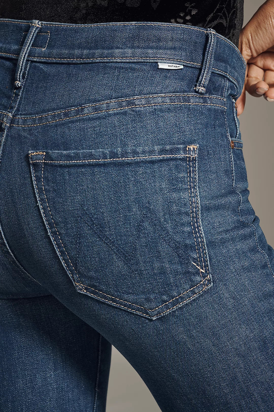 MOTHER The Kick It Flood High-Rise Straight-Leg Ankle Jeans