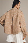Load image into Gallery viewer, By Anthropologie Floral Cutwork Cropped Trench Jacket

