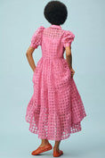 Load image into Gallery viewer, English Factory Organza Short-Sleeve Button-Front Midi Dress
