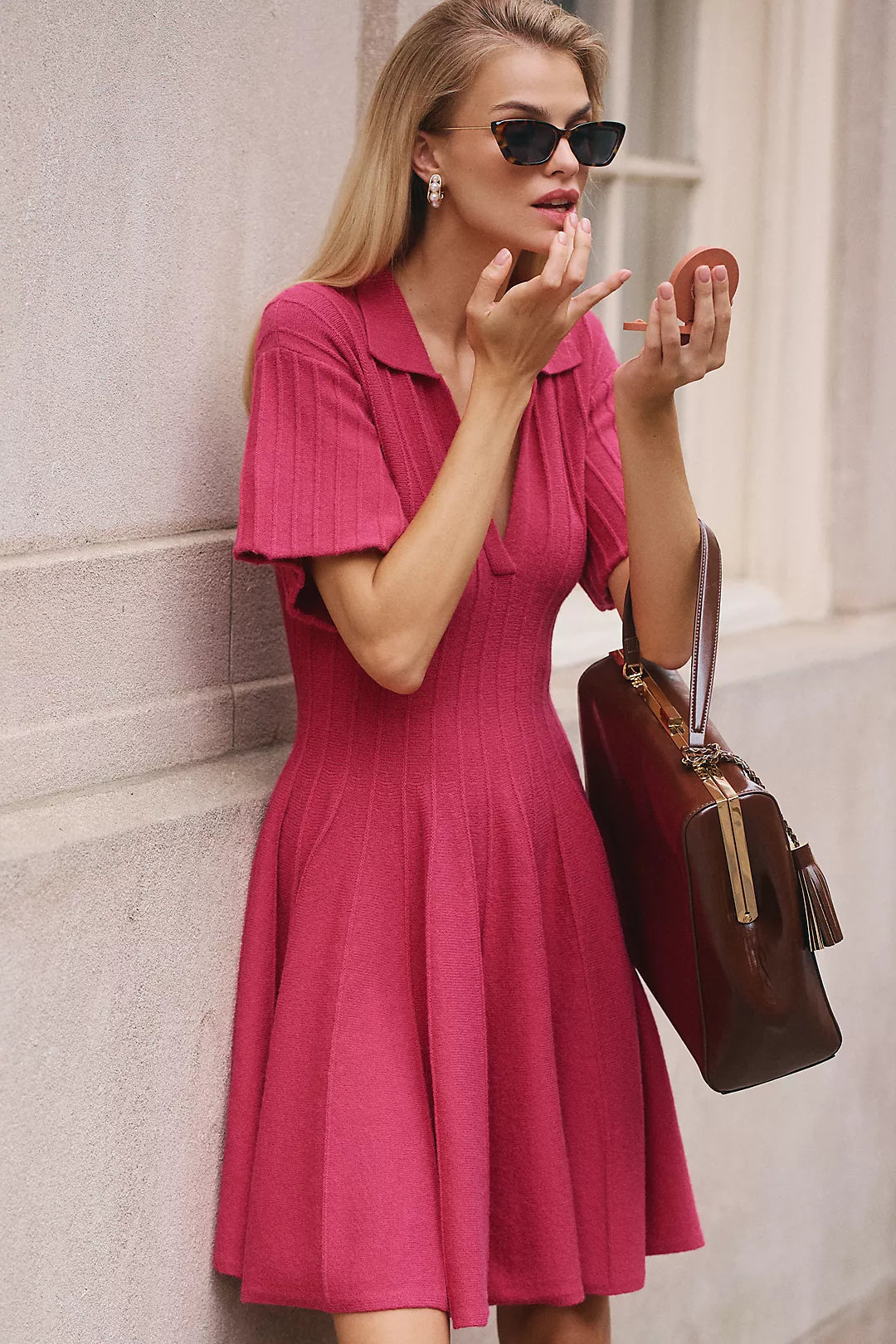 By Anthropologie A-Line Mini Sweater Dress