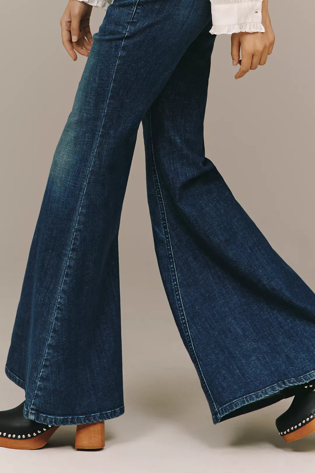 Pilcro Brigette High-Rise Bell-Bottom Jeans