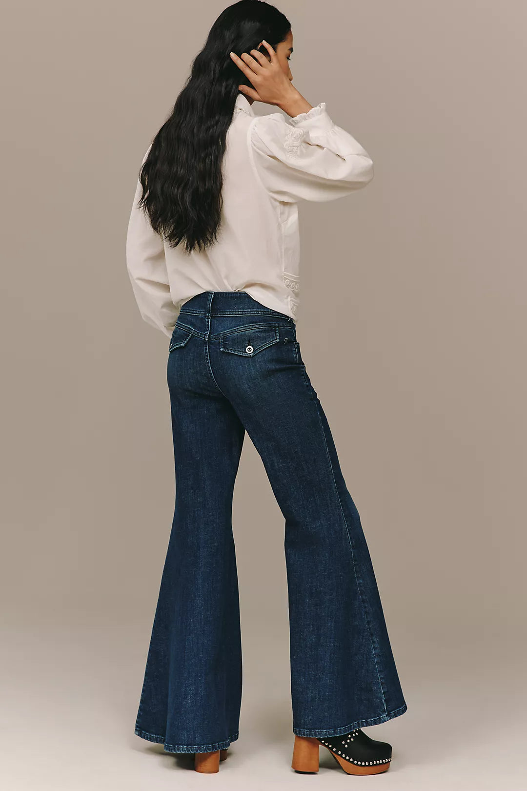 Pilcro Brigette High-Rise Bell-Bottom Jeans