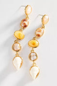Load image into Gallery viewer, Seashell Stack Drop Earrings
