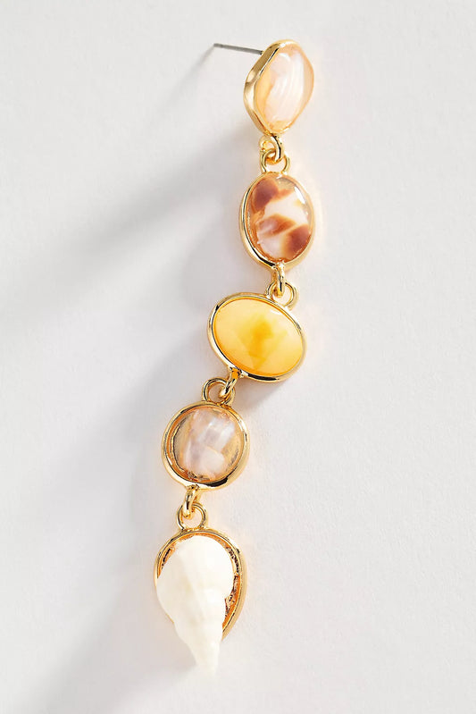 Seashell Stack Drop Earrings