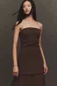 Load image into Gallery viewer, By Anthropologie Strapless Twofer Pleated Midi Dress
