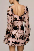Load image into Gallery viewer, Avec Les Filles Sweetheart Poet-Sleeve Mini Dress
