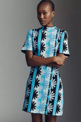 Load image into Gallery viewer, The Nina Short-Sleeve Mock-Neck Mod Sweater Mini Dress
