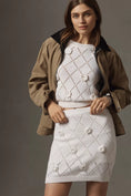 Load image into Gallery viewer, Maeve 3D Floral Knit Mini Skirt
